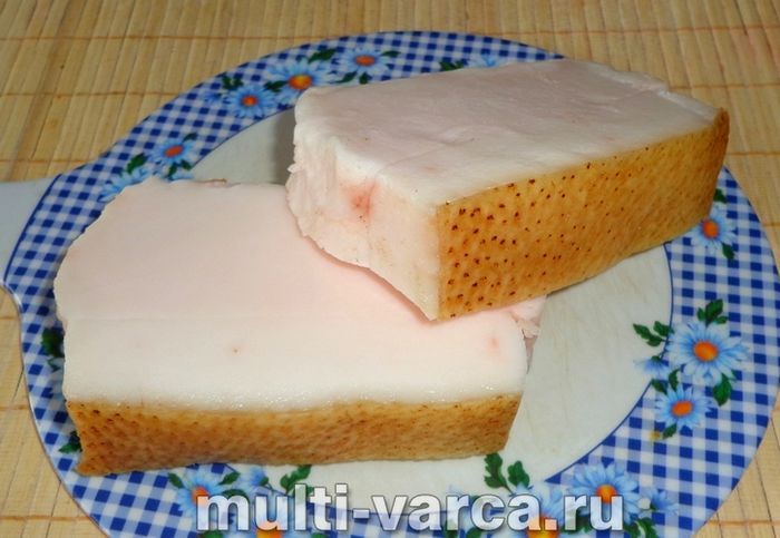 Копчене сало в мультиварці
