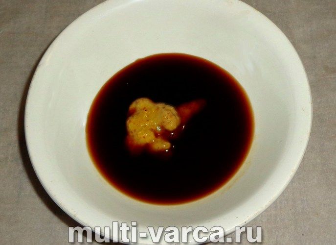 Кролик у соєвому соусі в мультиварці