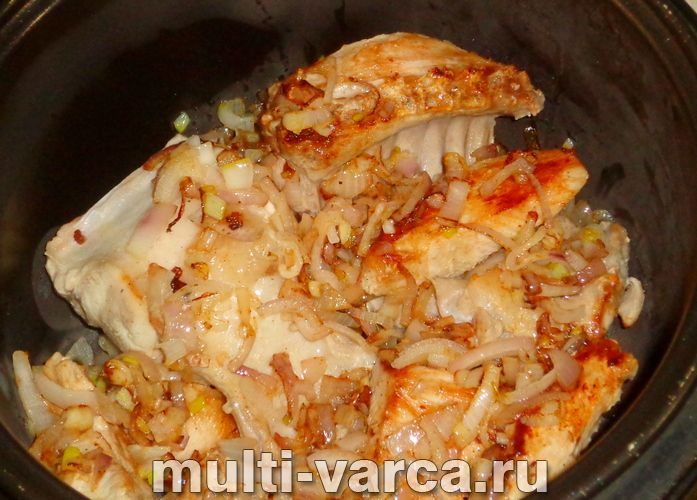 Кролик з апельсинами в мультиварці