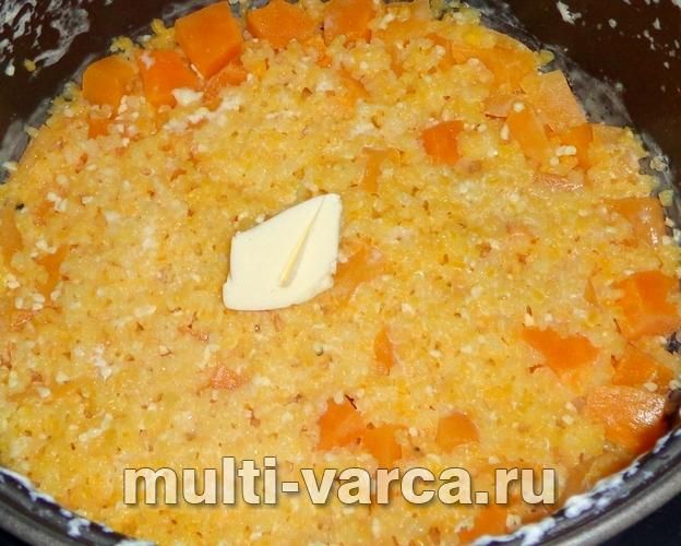 Кукурудзяна каша з гарбузом у мультиварці