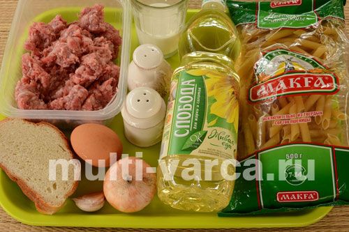 Макарони з тефтелями в мультиварці