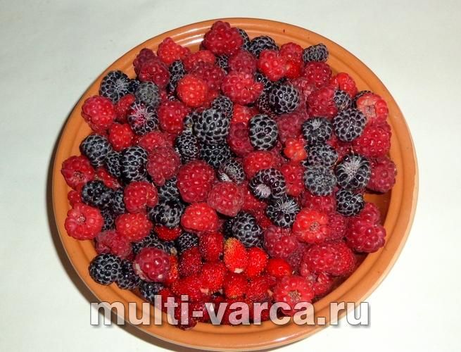 Малинове варення з ожиною на зиму