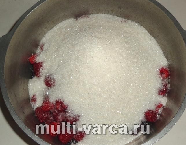 Малинове варення з ожиною на зиму