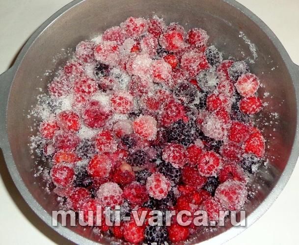 Малинове варення з ожиною на зиму