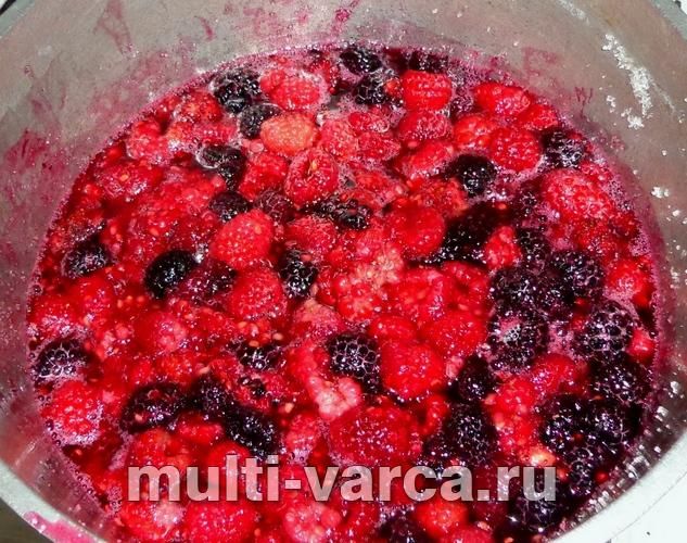 Малинове варення з ожиною на зиму