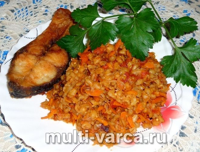 Перловка з овочами на гарнір у мультиварці