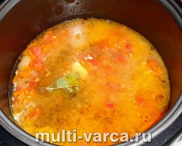 Перловка з овочами на гарнір у мультиварці