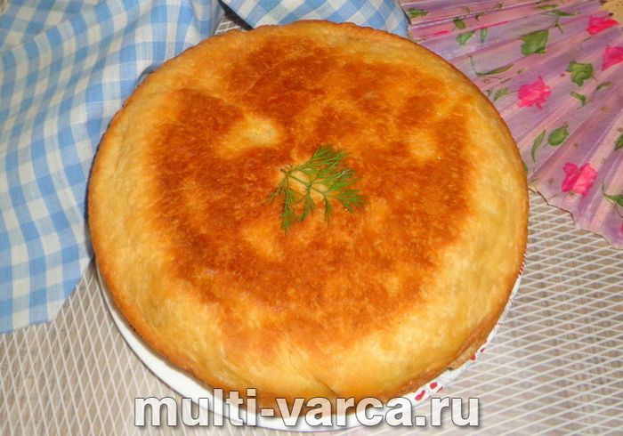 Пиріг із фаршем і картоплею в мультиварці