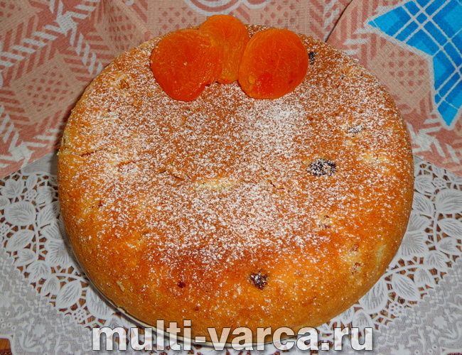 Пиріг із курагою в мультиварці