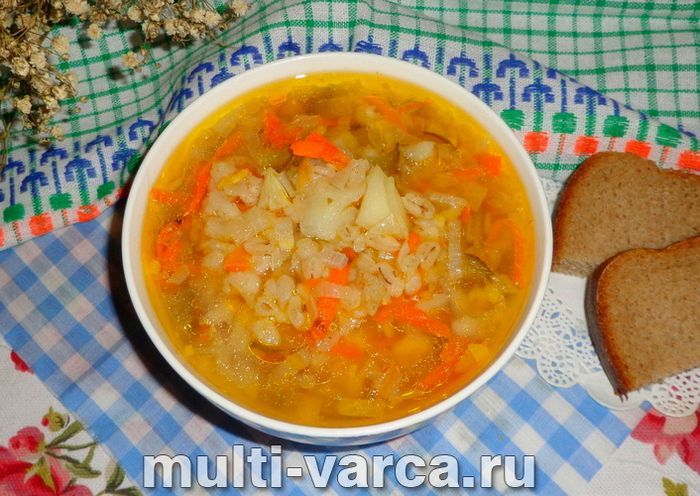 Пісний розсольник у мультиварці