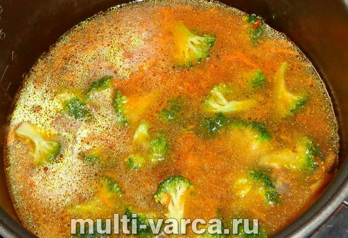 Рис із броколі в мультиварці
