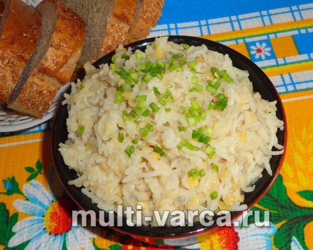 Рис із сочевицею в мультиварці