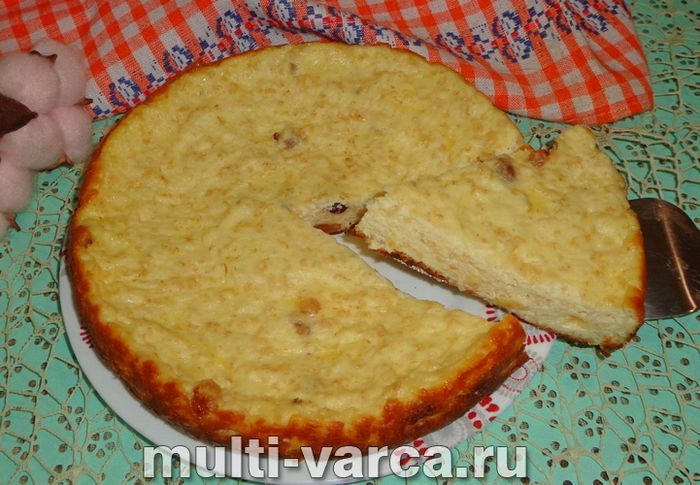 Сирна запіканка з пластівцями в мультиварці