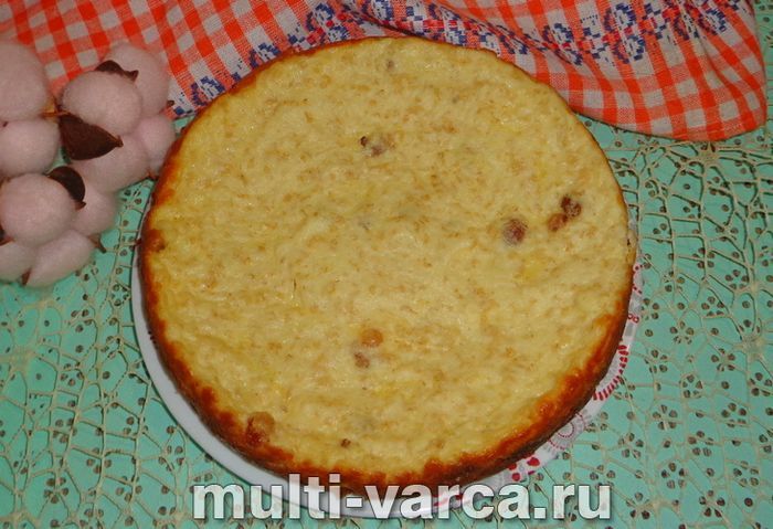 Сирна запіканка з пластівцями в мультиварці