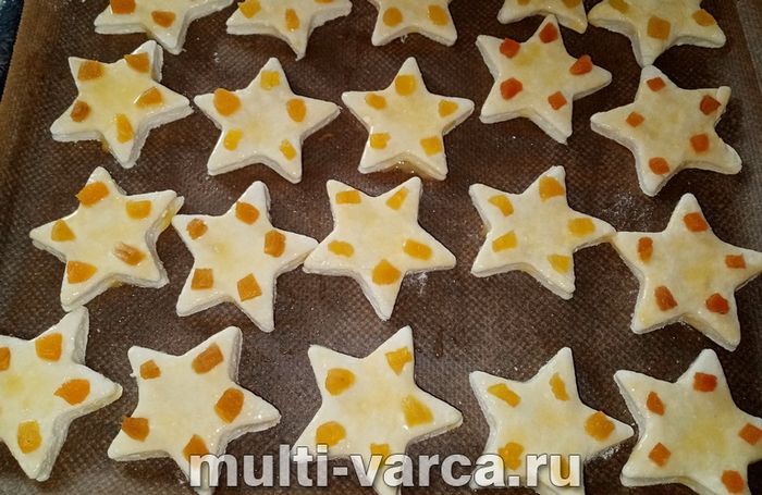 Сирне печиво &laquo;Зірочки&raquo; з курагою в духовці