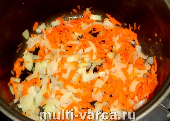 Стручкова квасоля з гречкою в мультиварці