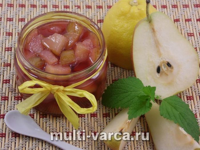 Варення з груш у журавлинному сиропі