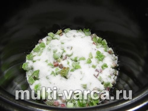 Варення з полуниці та ревеню