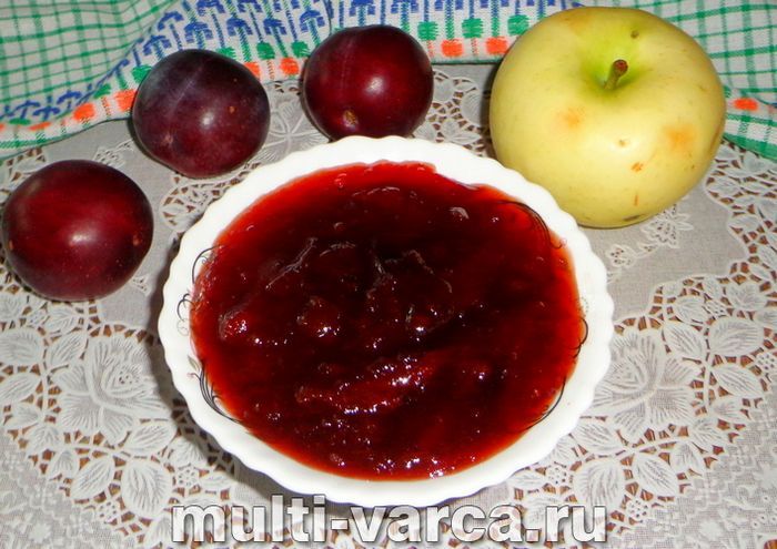 Варення зі сливи з яблуками в мультиварці