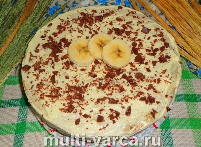 Банановий торт у мультиварці