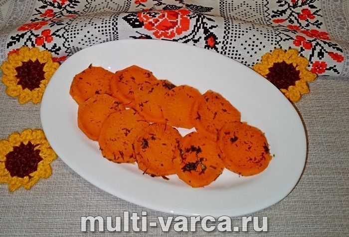 Батат на пару в мультиварці