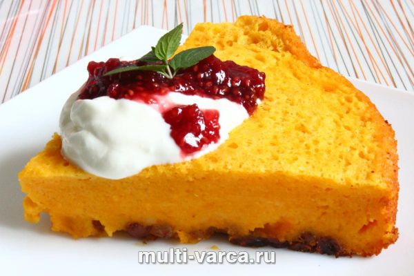 Гарбузовий пудинг із родзинками