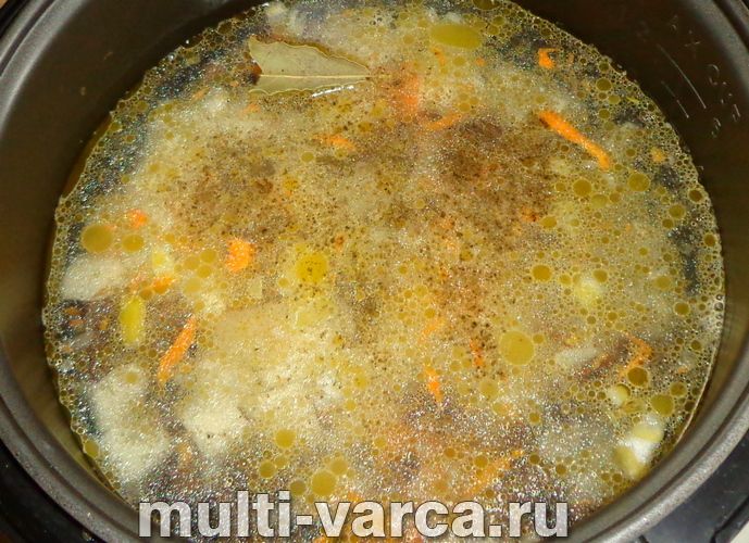 Грибний суп із вермішеллю в мультиварці
