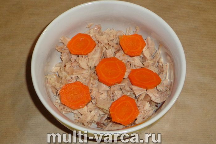 Холодець із курки та індички в мультиварці