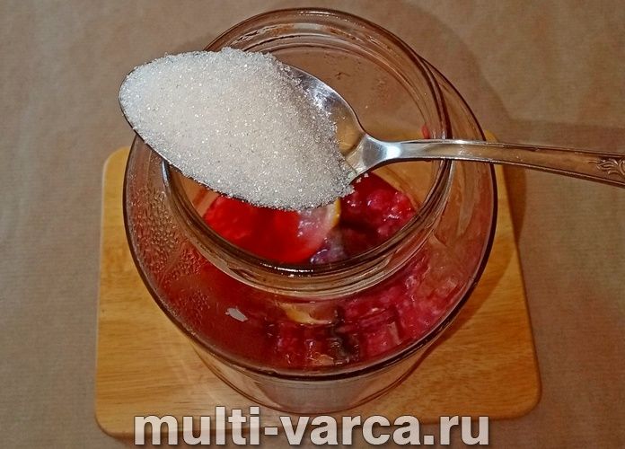 Компот із малини з лимоном і м