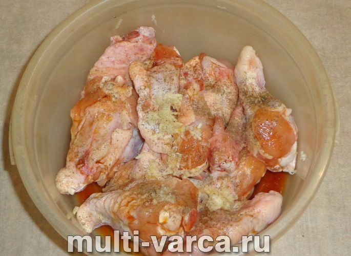 Крильця в соусі теріякі в мультиварці