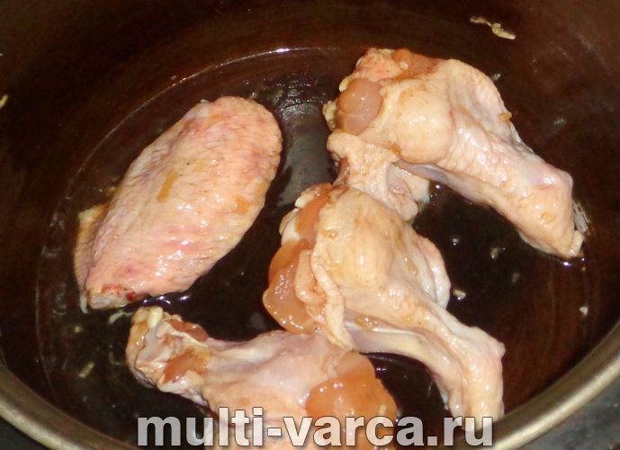 Крильця в соусі теріякі в мультиварці