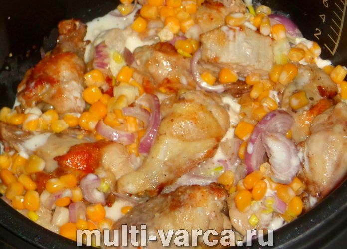 Курка з кукурудзою