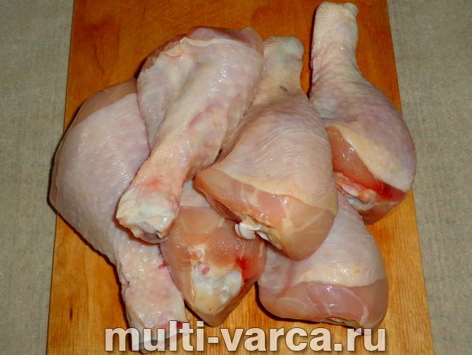 Курка з мандаринами в духовці