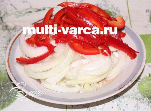 Макарони з куркою в мультиварці