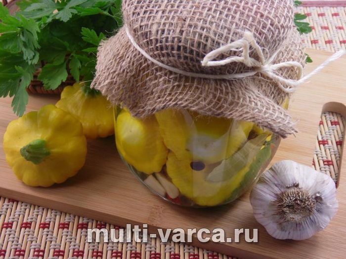 Мариновані патисони на зиму