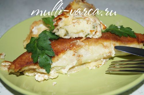 Паланчинки - млинці з картоплею, сиром і бринзою