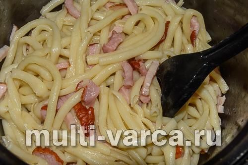 Паста Карбонара в мультиварці