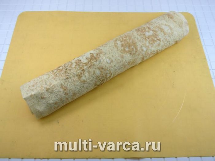 Пиріг із лаваша з фаршем і кабачком