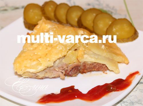 Рецепт м'яса по-французьки з картоплею