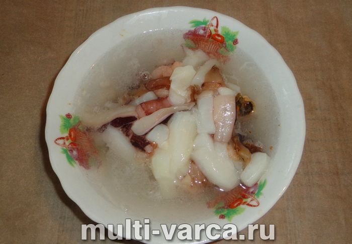 Ризото з морепродуктами в мультиварці