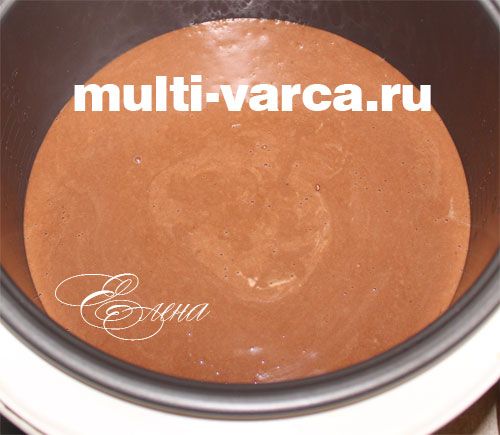 Шоколадний пиріг із сирними кульками