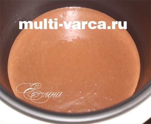 Шоколадний пиріг із сирними кульками