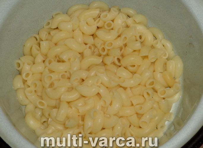 Сирна запіканка з макаронами в мультиварці