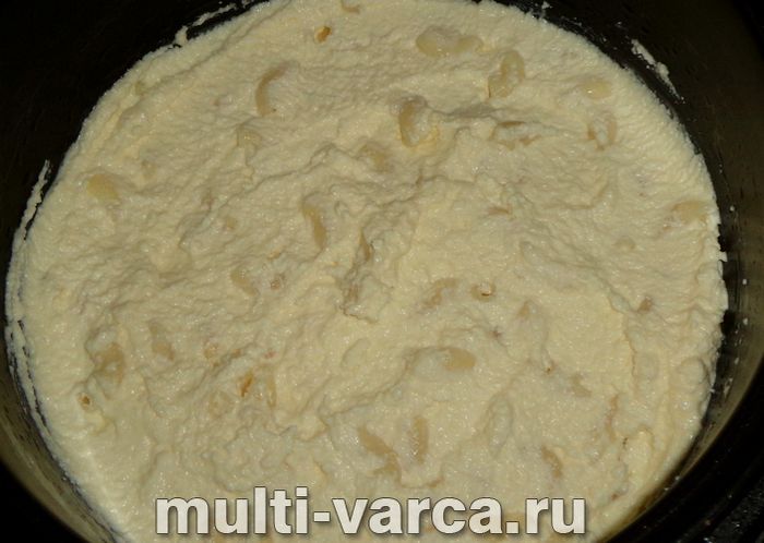 Сирна запіканка з макаронами в мультиварці