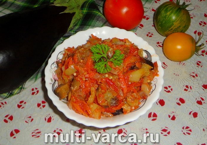 Соте з баклажанів на зиму
