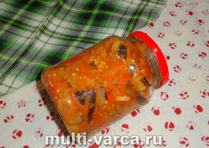 Соте з баклажанів на зиму