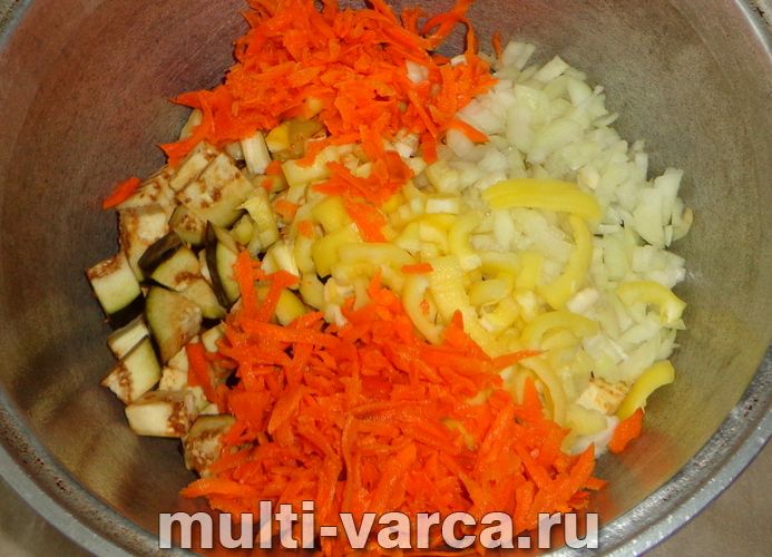 Соте з баклажанів на зиму
