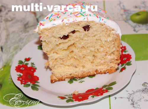 Цитрусова паска з родзинками в мультиварці