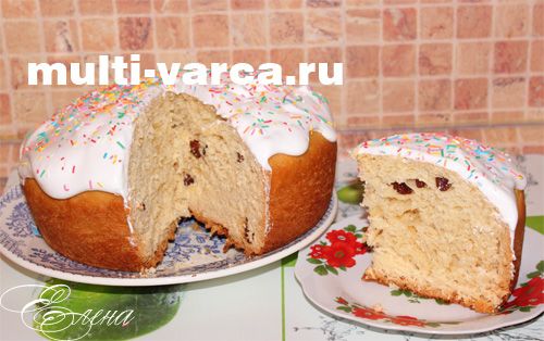 Цитрусова паска з родзинками в мультиварці