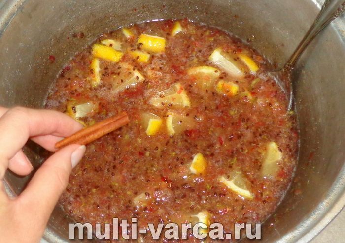 Джем із аґрусу з лимоном і корицею на зиму